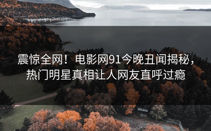 震惊全网！电影网91今晚丑闻揭秘，热门明星真相让人网友直呼过瘾  第1张